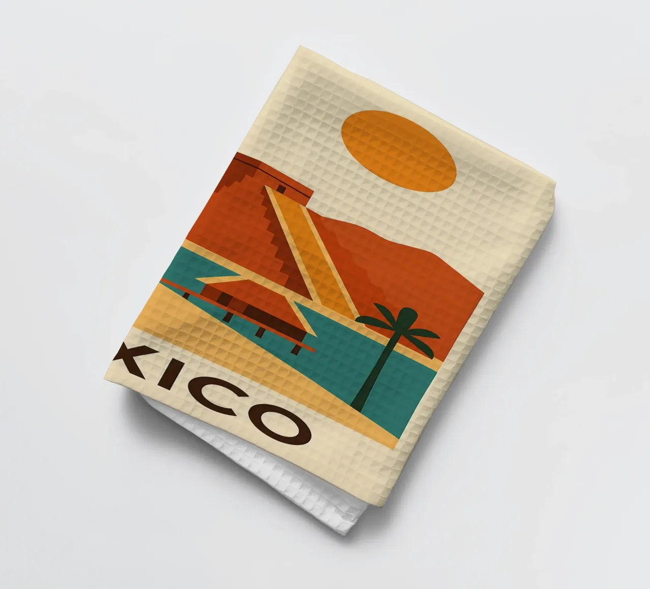 Grafica e solare Messico canovaccio da cucina da JETLAG | affiches voyage