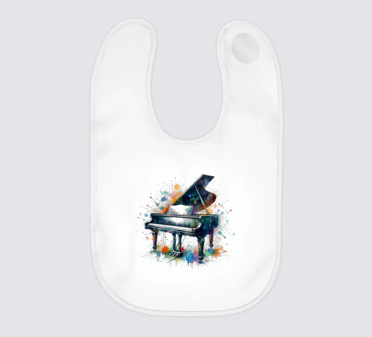 Pianoforte a coda con schizzi di acquerello bavaglino da ARTVI-SHOP