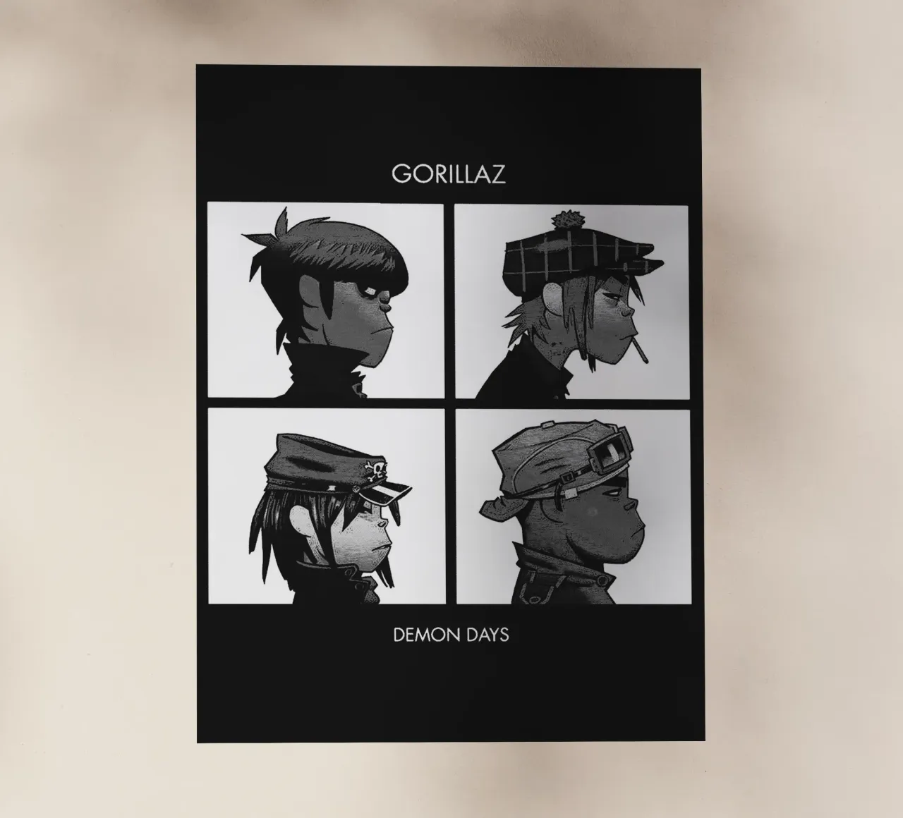 Gorillaz band art pellicola backlit da vanhesling
