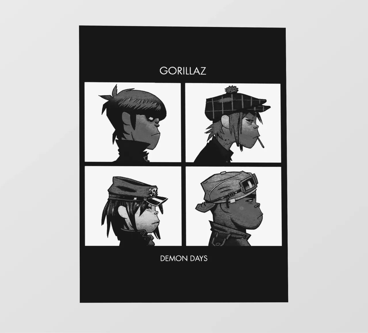 Gorillaz band art pellicola backlit da vanhesling