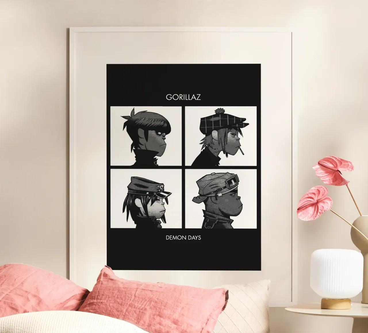 Gorillaz band art poster da vanhesling