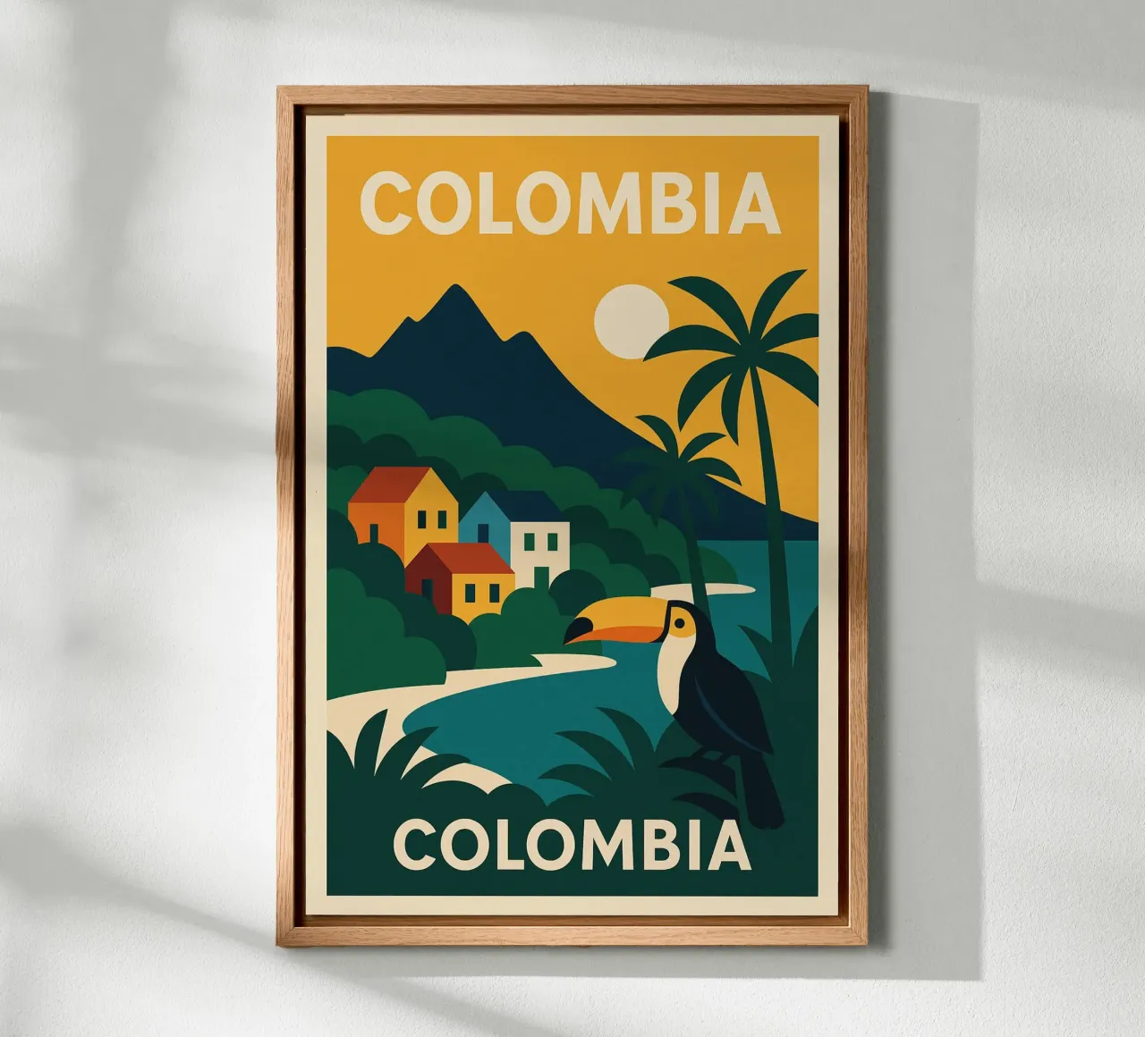 La Colombia selvaggia e colorata alluminio dibond da JETLAG | affiches voyage