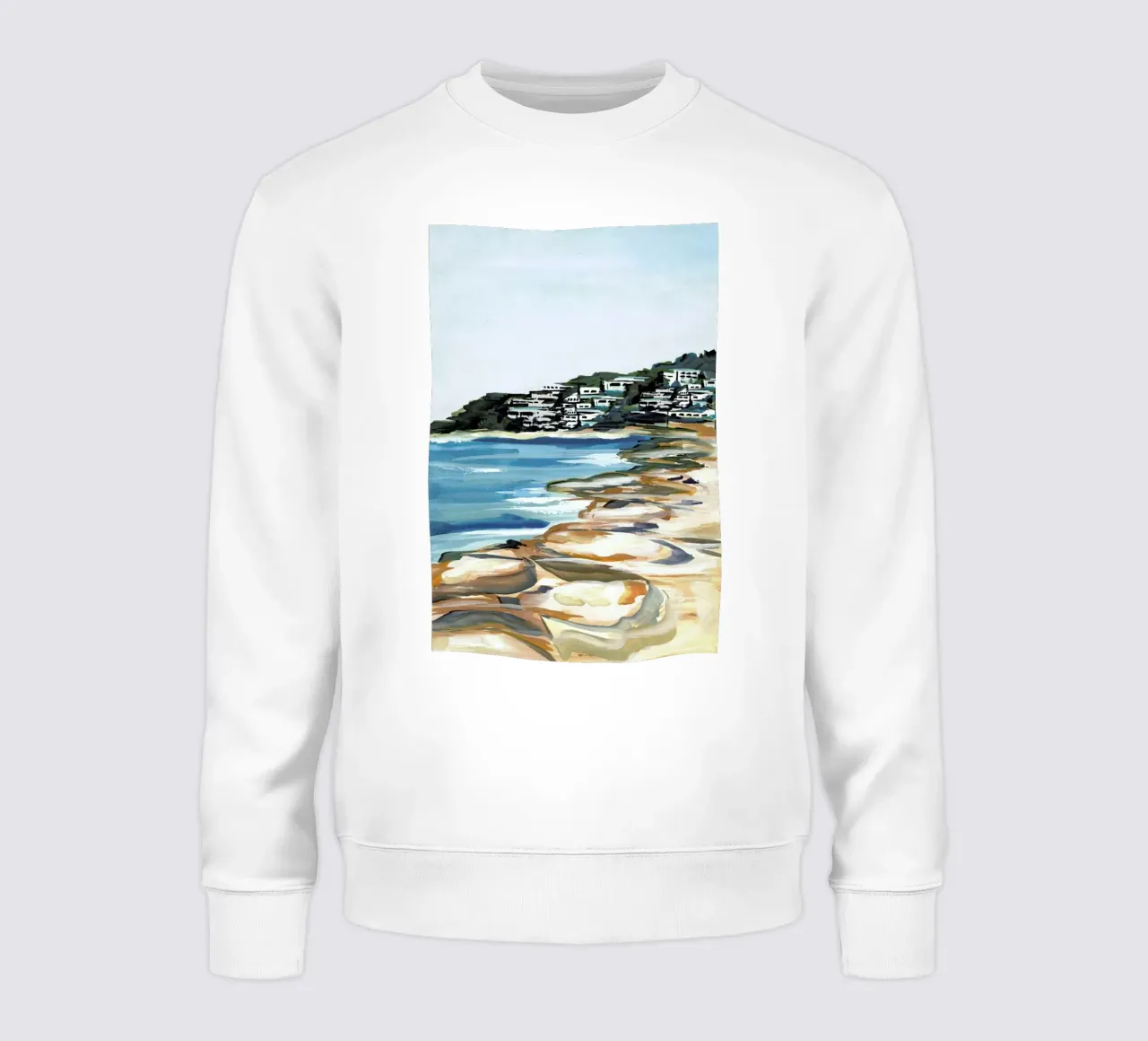 Seaside sweatshirt by Laura Page