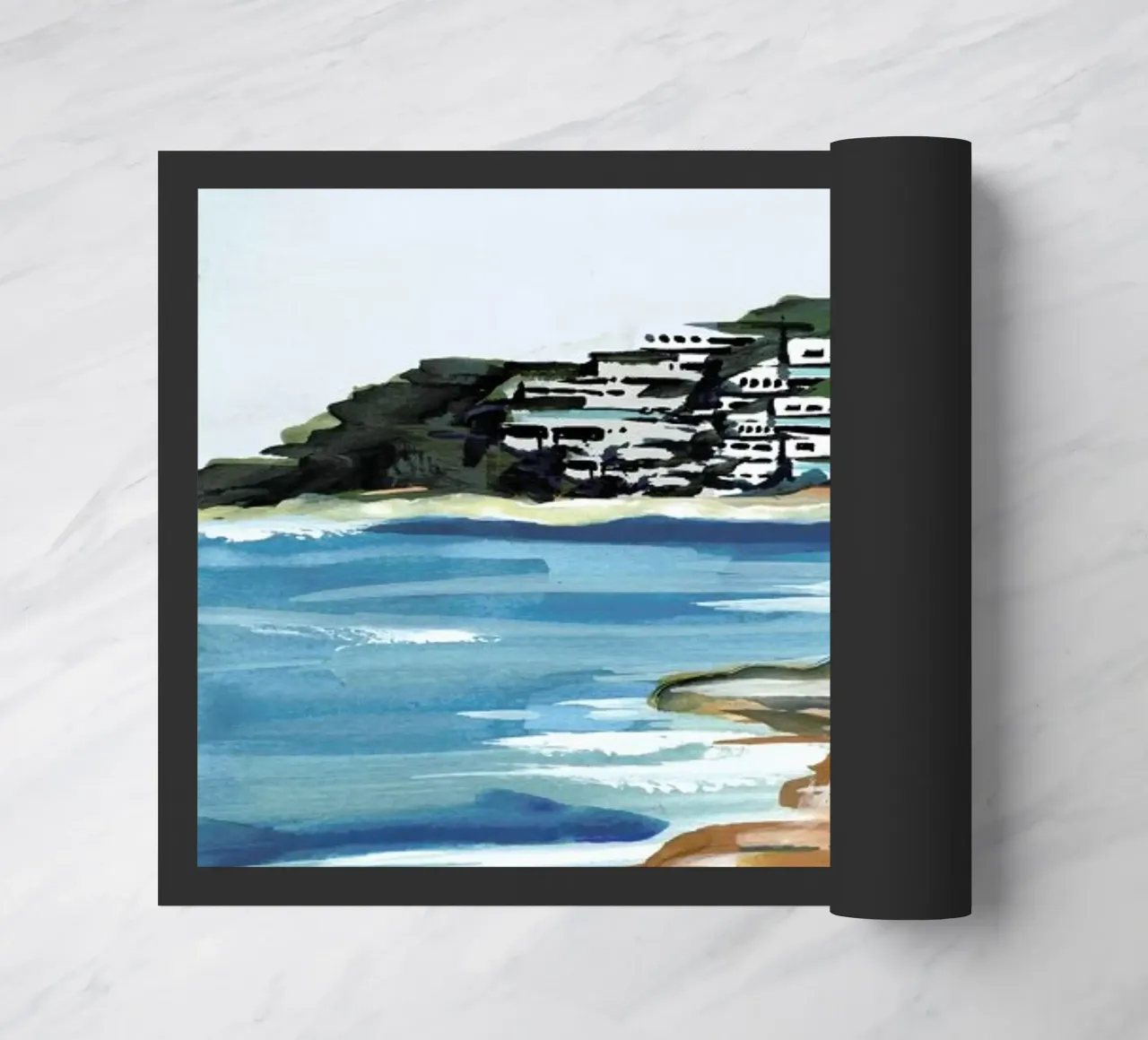 Seaside doormat by Laura Page