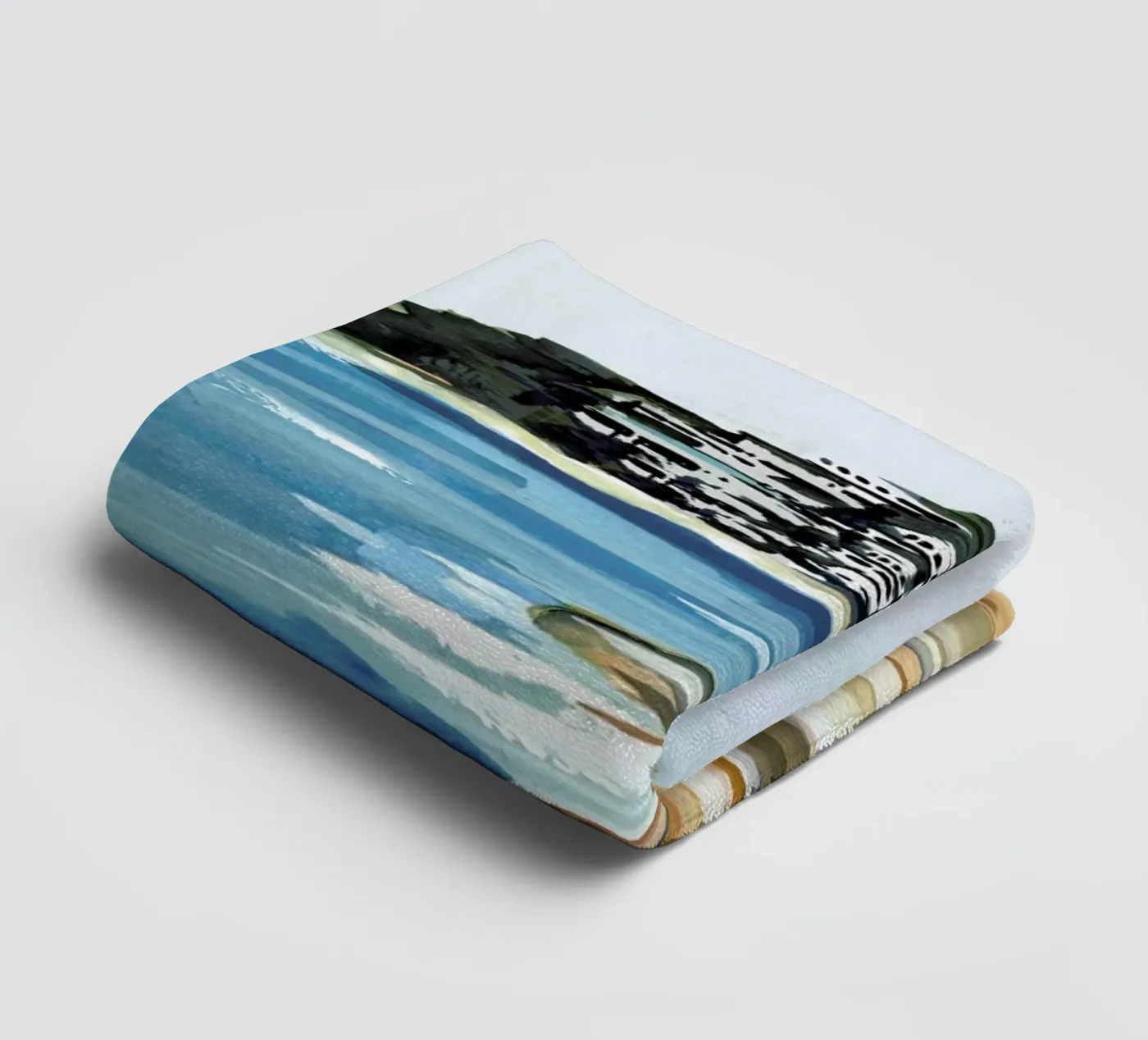 Seaside towel by Laura Page