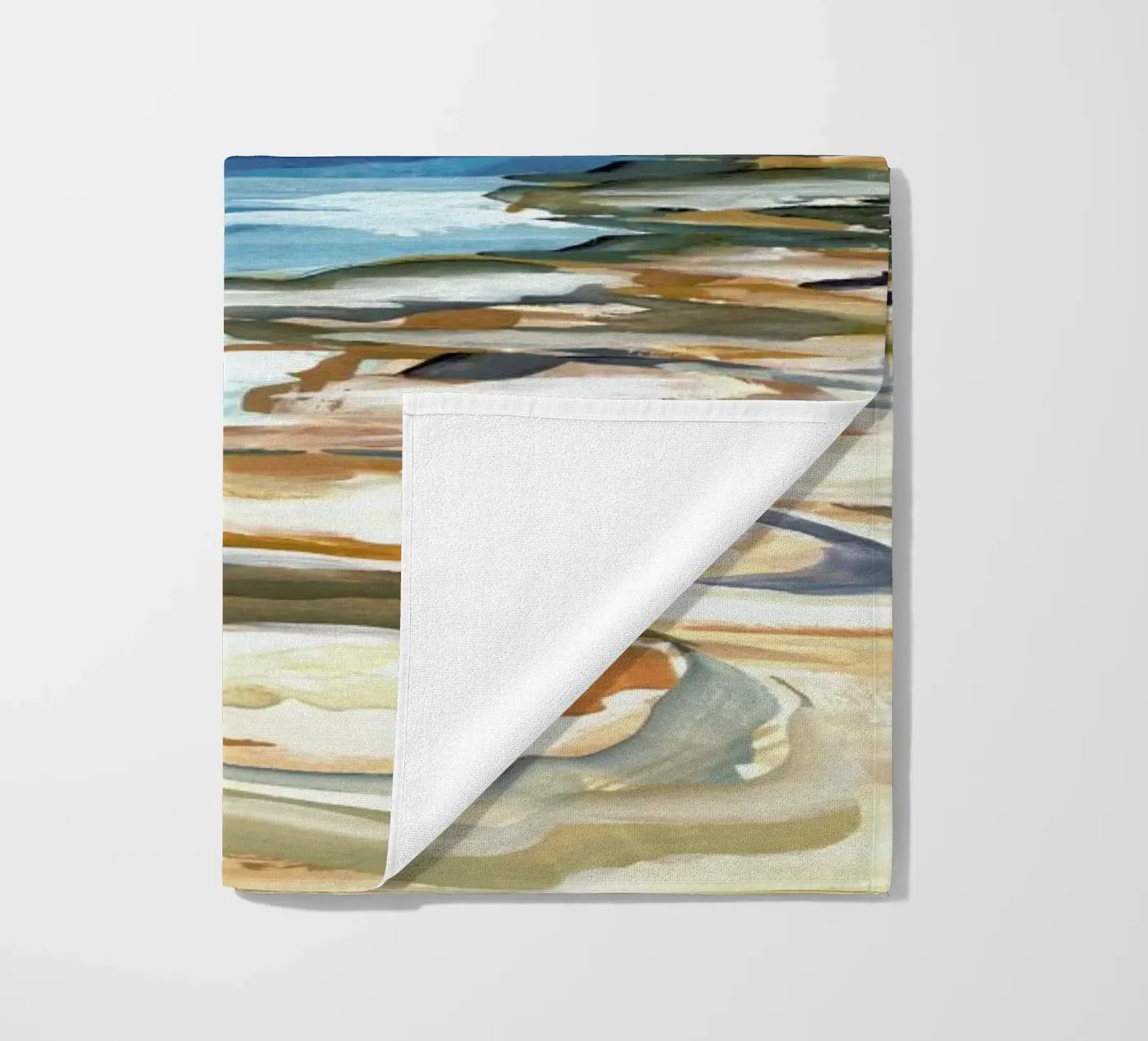 Seaside beach towel by Laura Page
