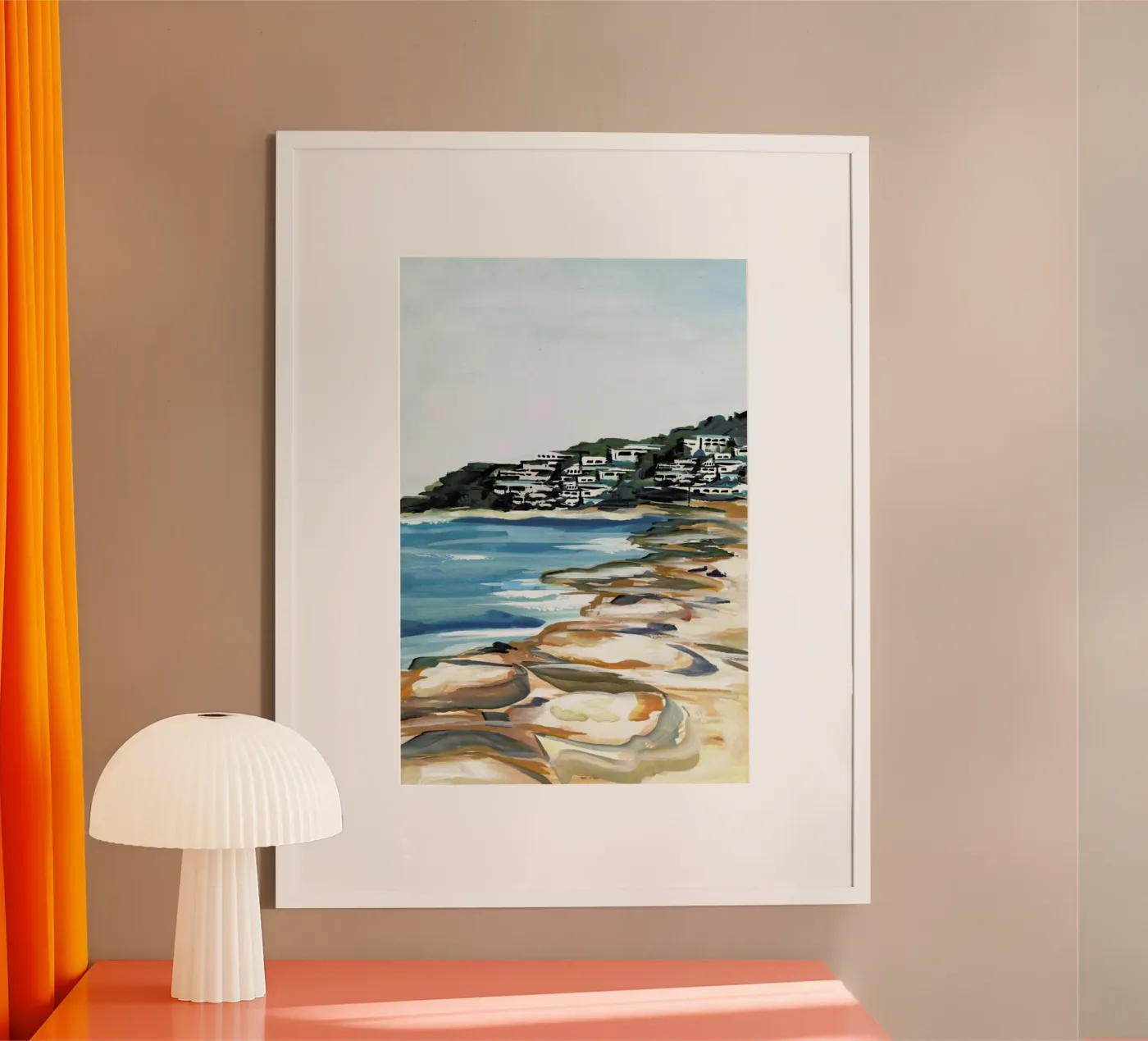 Seaside poster van Laura Page