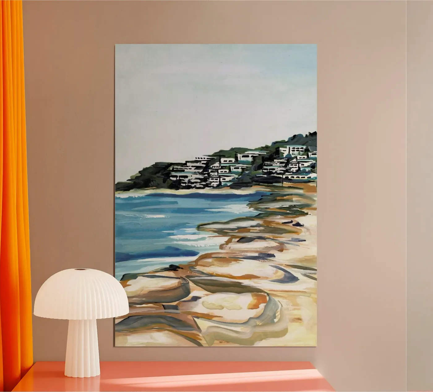Seaside poster van Laura Page