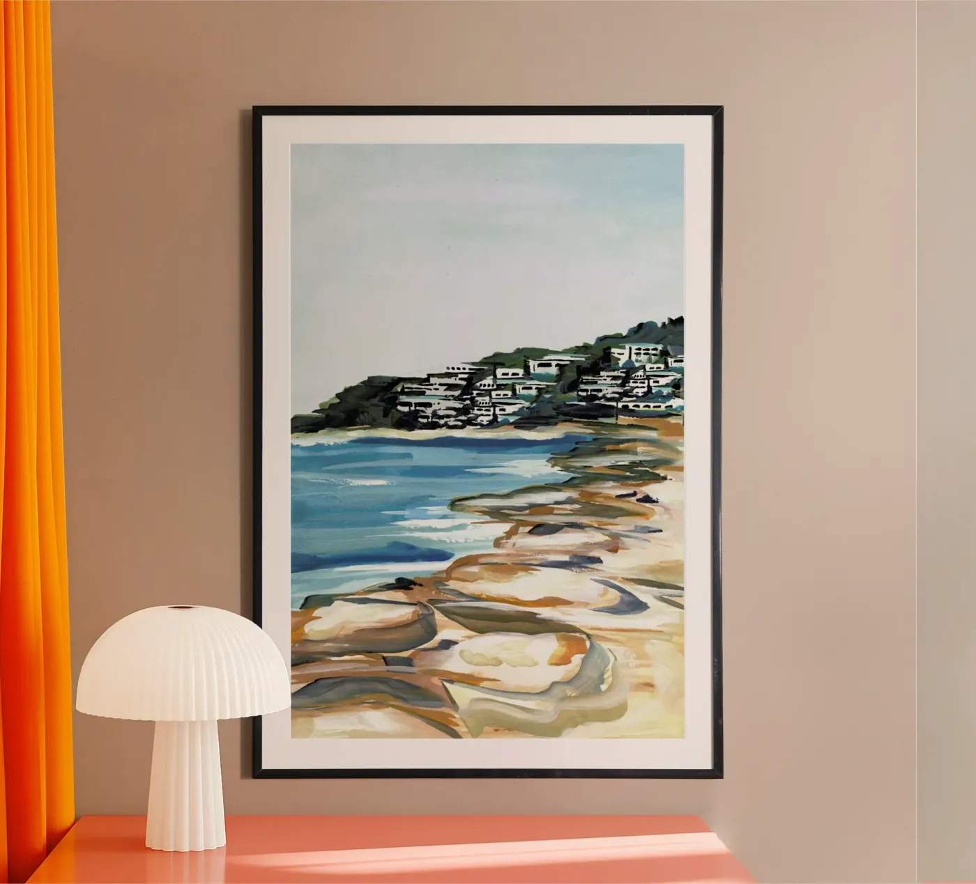 Seaside poster van Laura Page