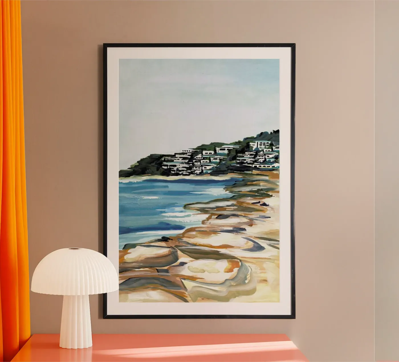 Seaside Poster von Laura Page