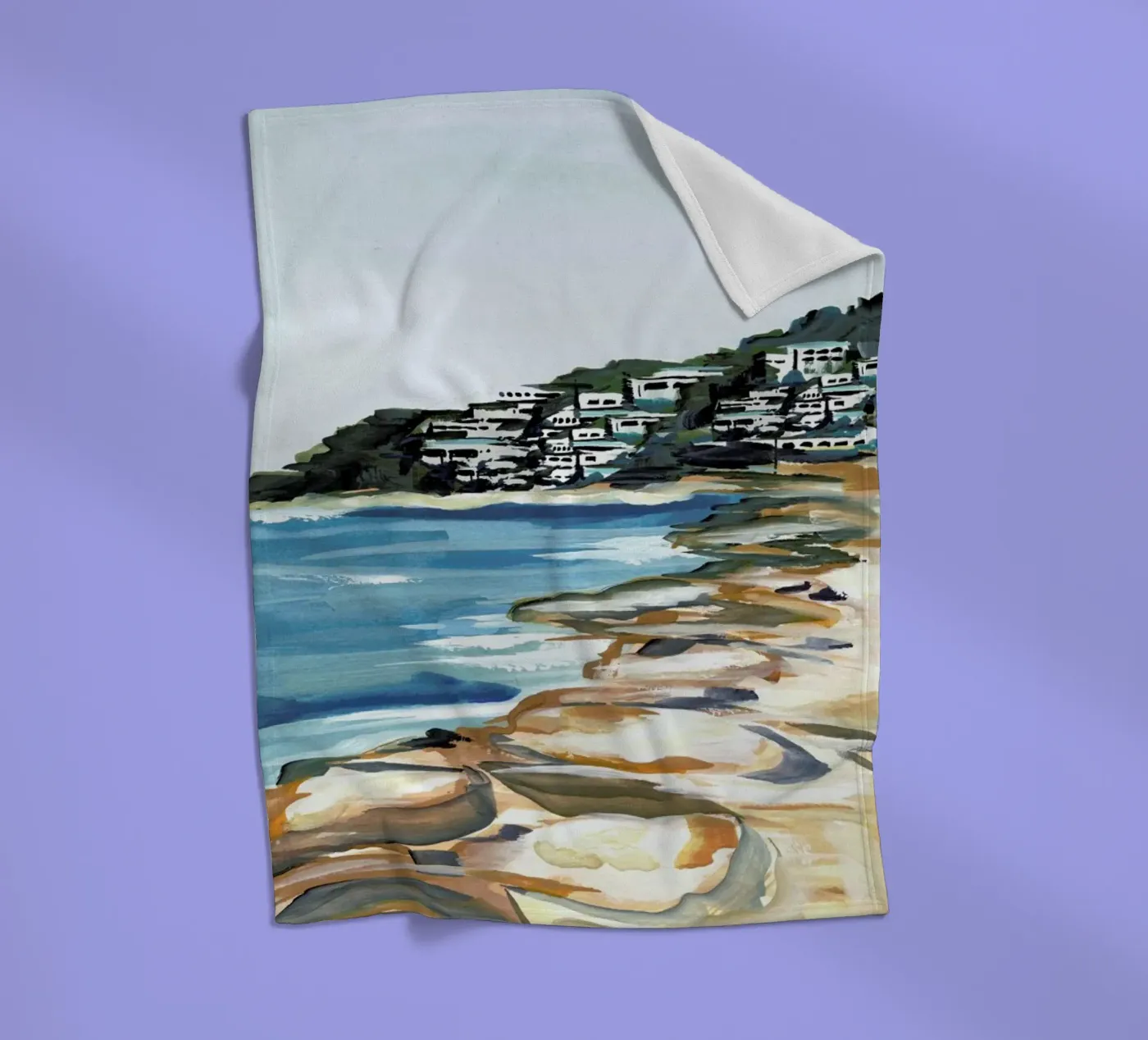 Seaside Fleecedecke von Laura Page