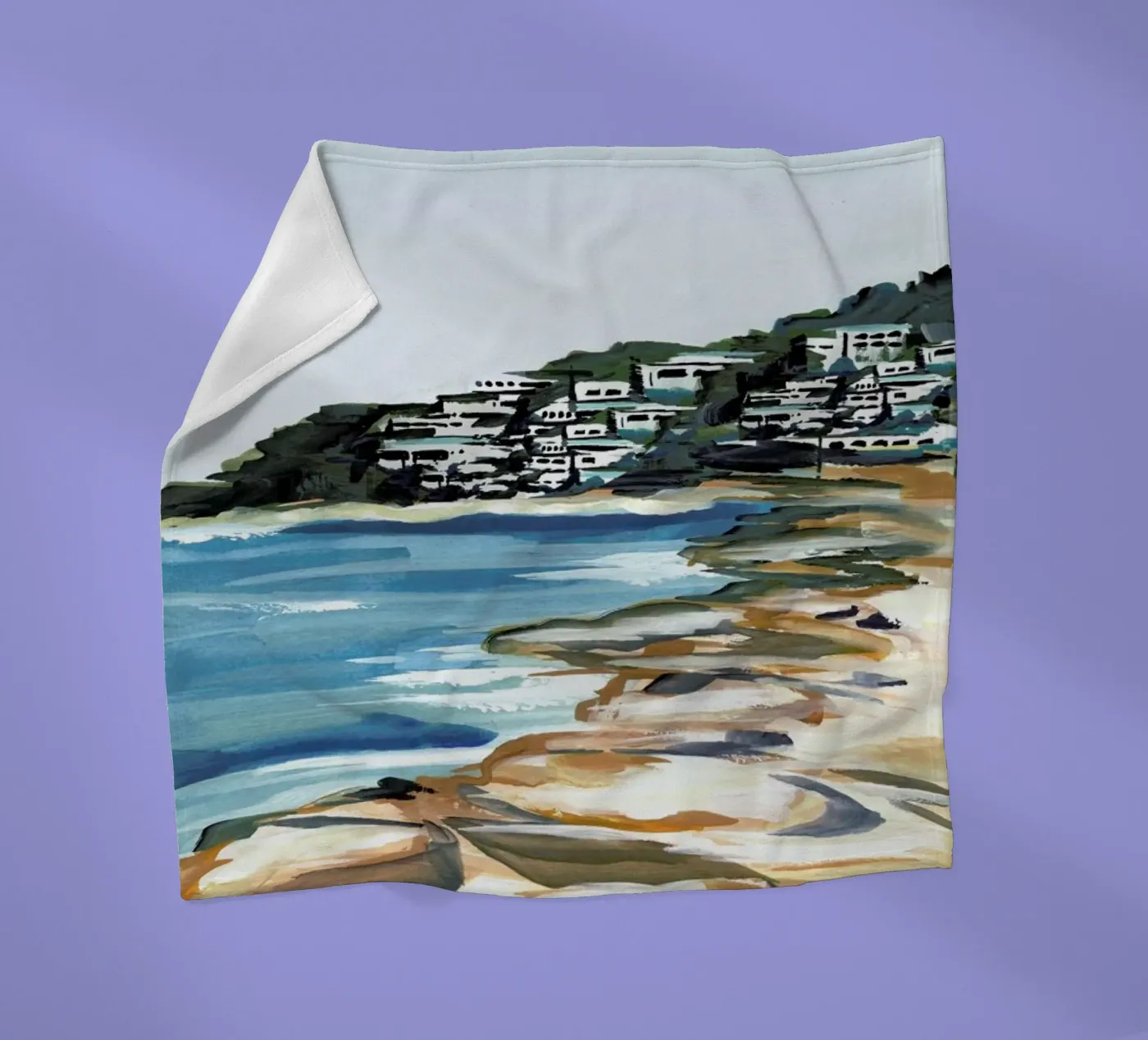Seaside Fleecedecke von Laura Page