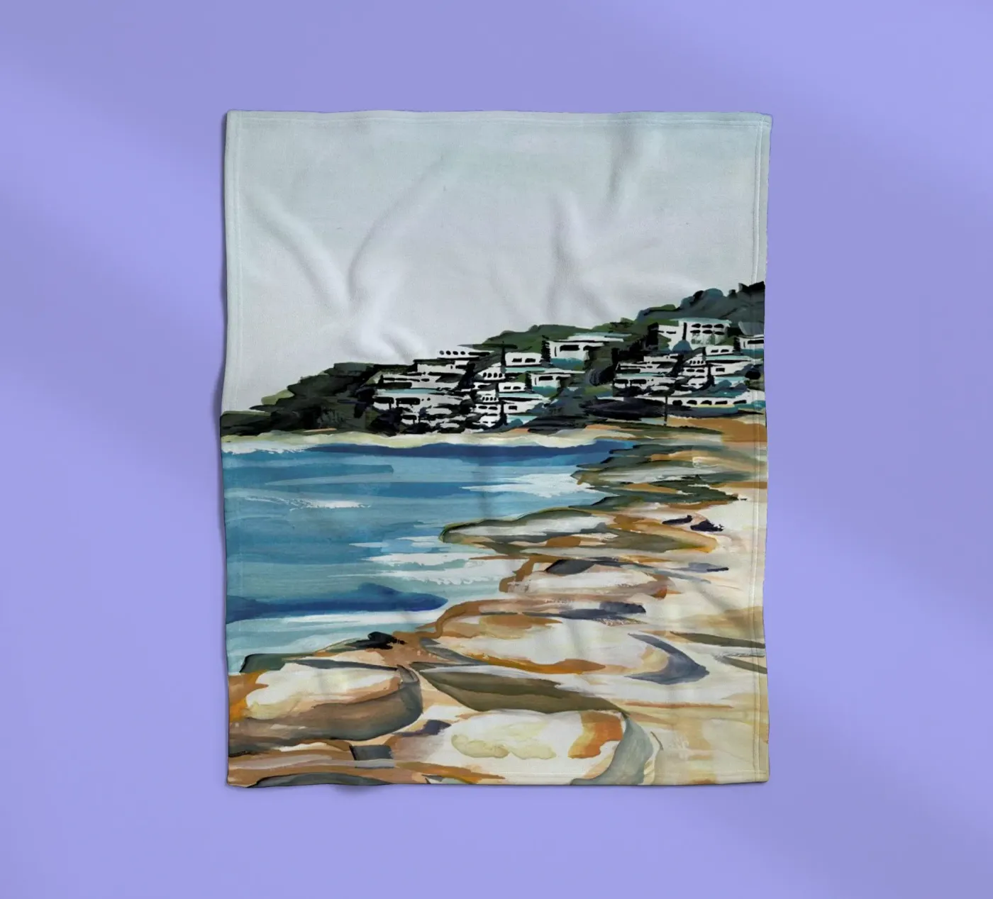 Seaside Fleecedecke von Laura Page