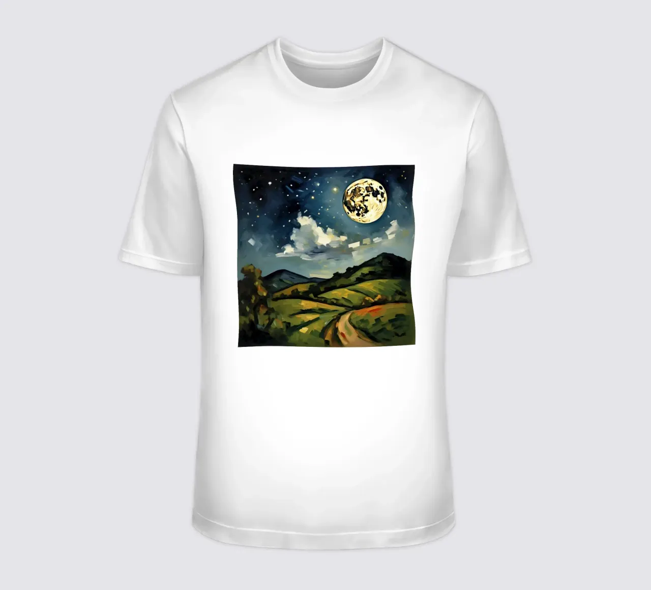Full Moon and Starry Sky t-shirt by Earthly Visions