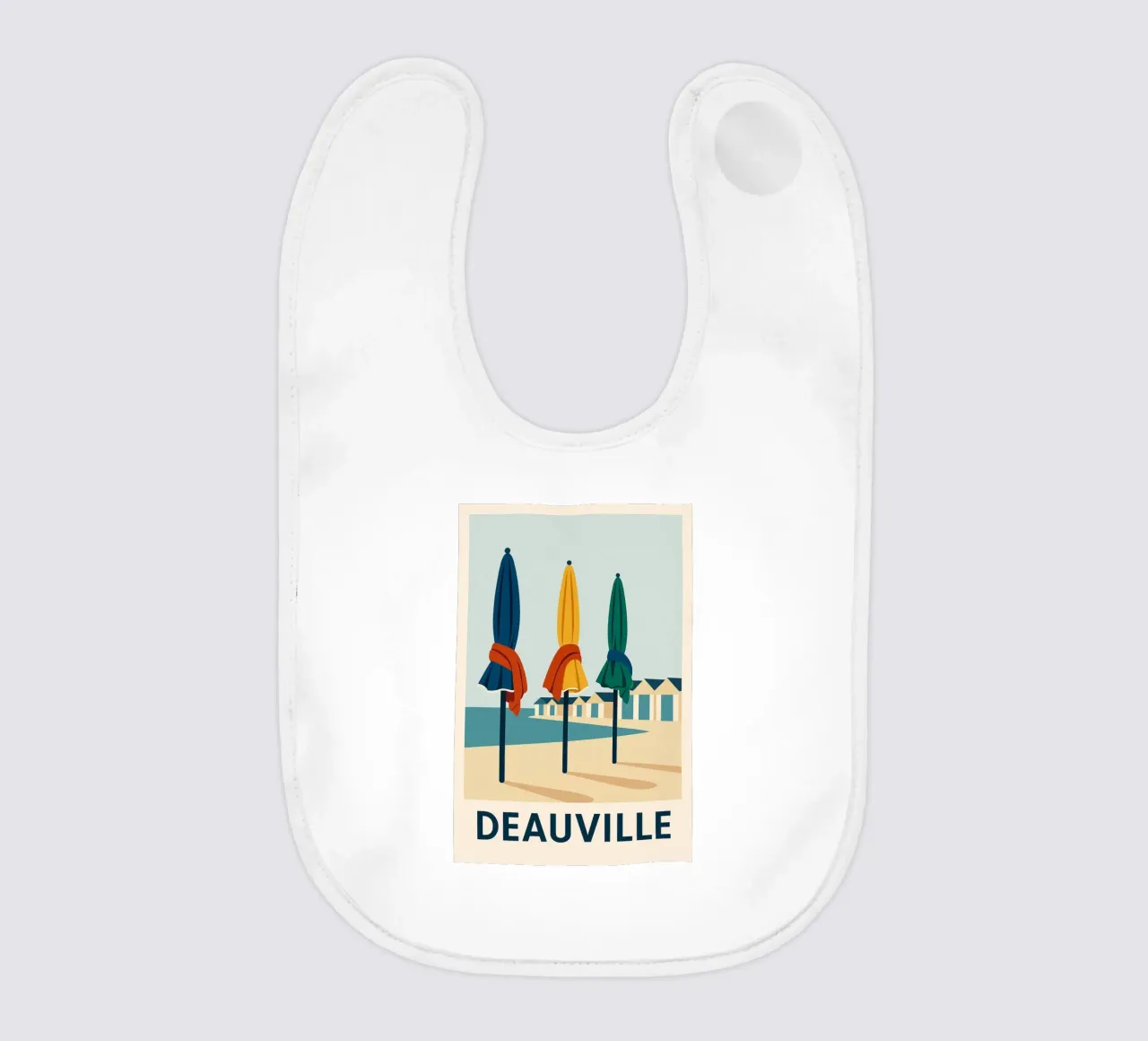 Deauville a colori bavaglino da JETLAG | affiches voyage