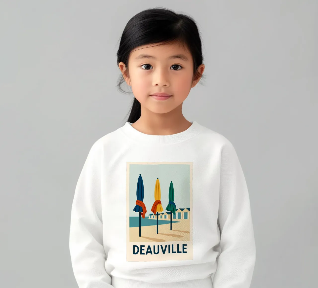 Deauville a colori felpa bambino da JETLAG | affiches voyage