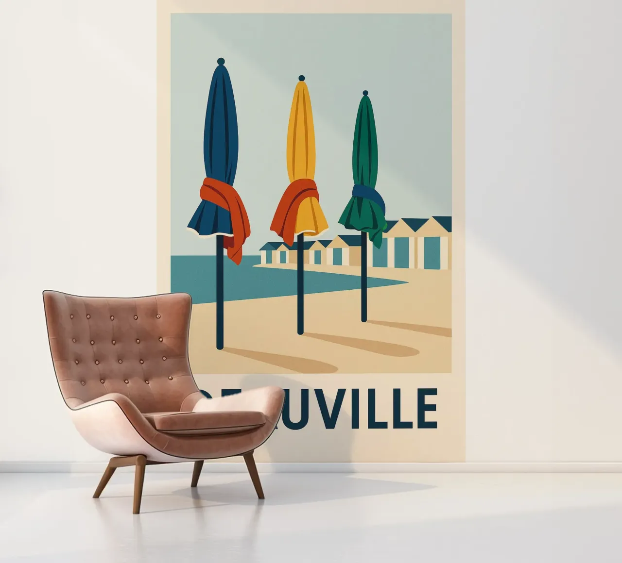 Deauville in colour photo wallpaper by JETLAG | affiches voyage