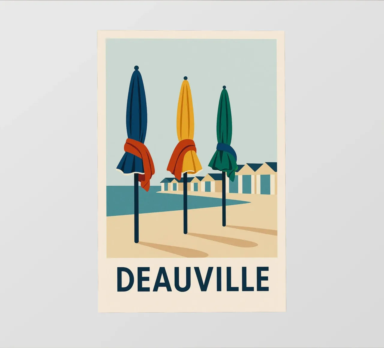 Deauville in colour photo wallpaper by JETLAG | affiches voyage