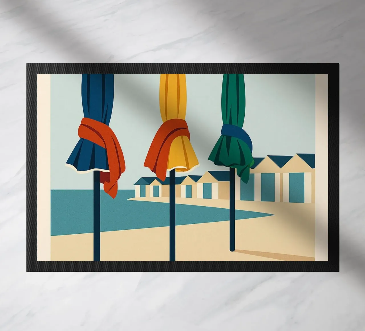 Deauville a colori zerbino da JETLAG | affiches voyage