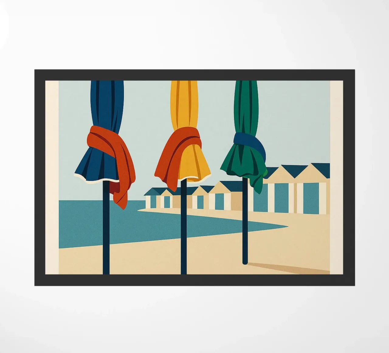 Deauville a colori zerbino da JETLAG | affiches voyage