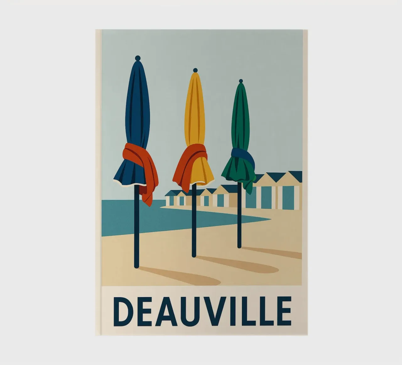 Deauville in colour notebook by JETLAG | affiches voyage