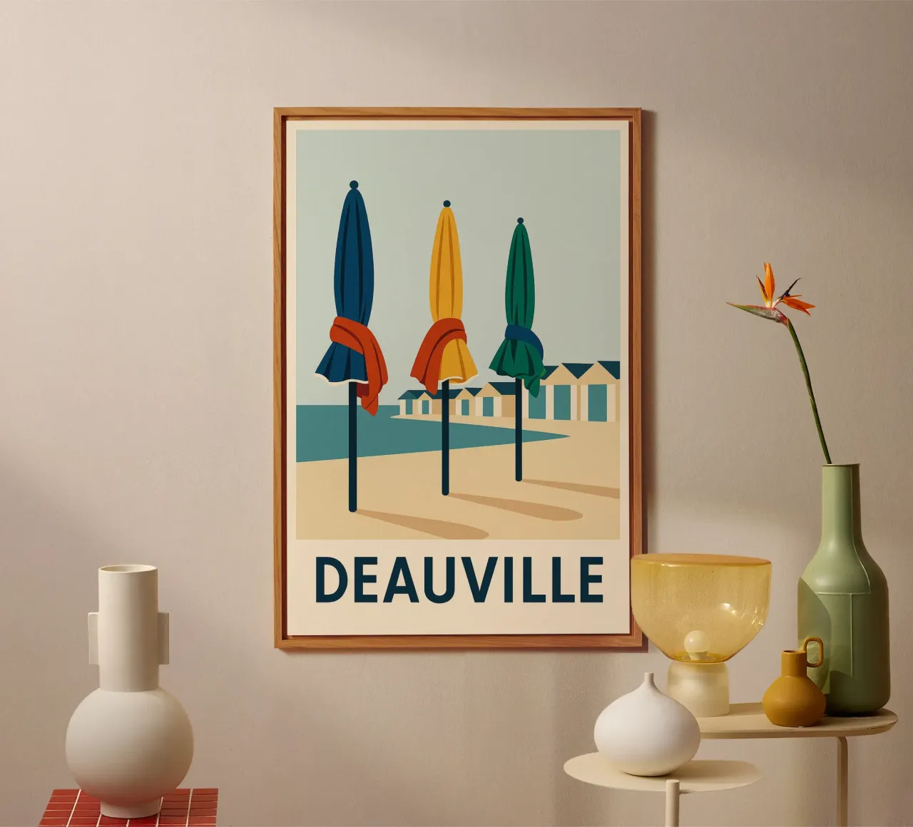 Deauville a colori alluminio dibond da JETLAG | affiches voyage
