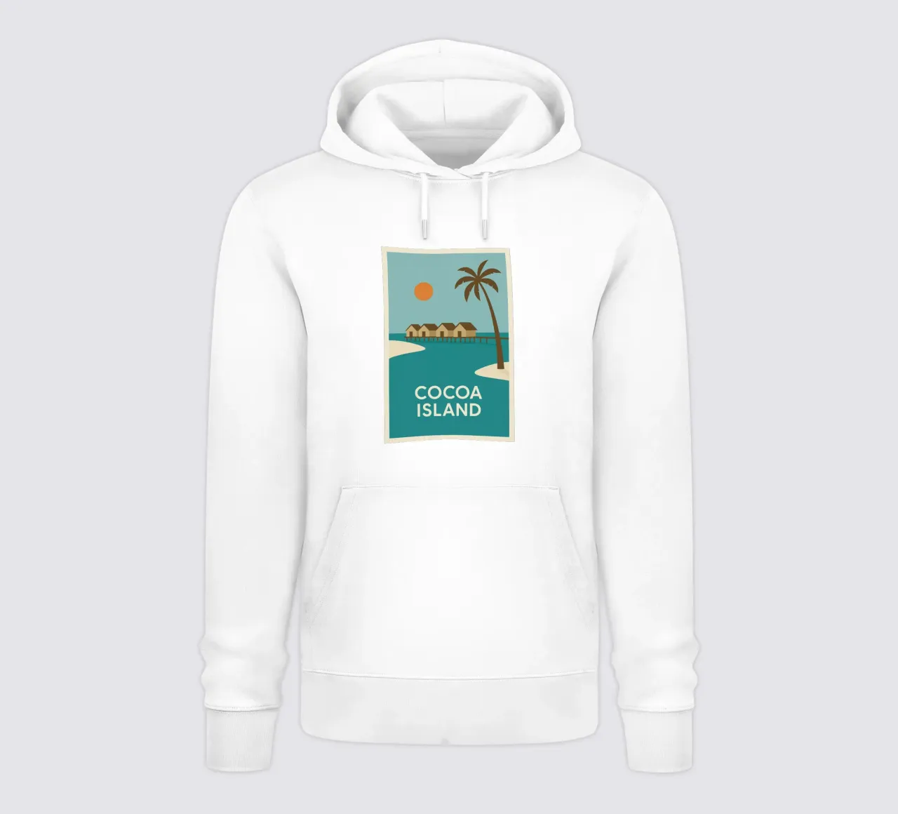 Fuga tropicale sull'isola di Cocoa felpa con cappuccio da JETLAG | affiches voyage