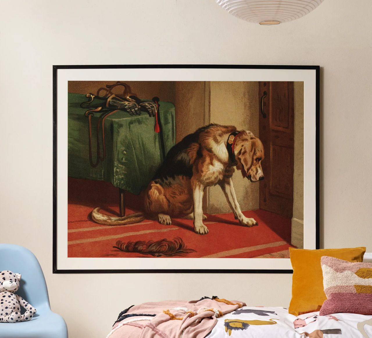 Sir Edwin Landseer – Suspense (1877) Poster von Analic
