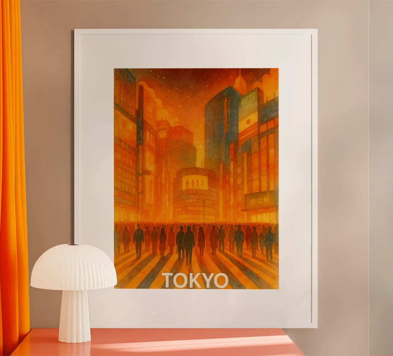 dipinto della città di tokto carta hahnemühle da Allghaniz