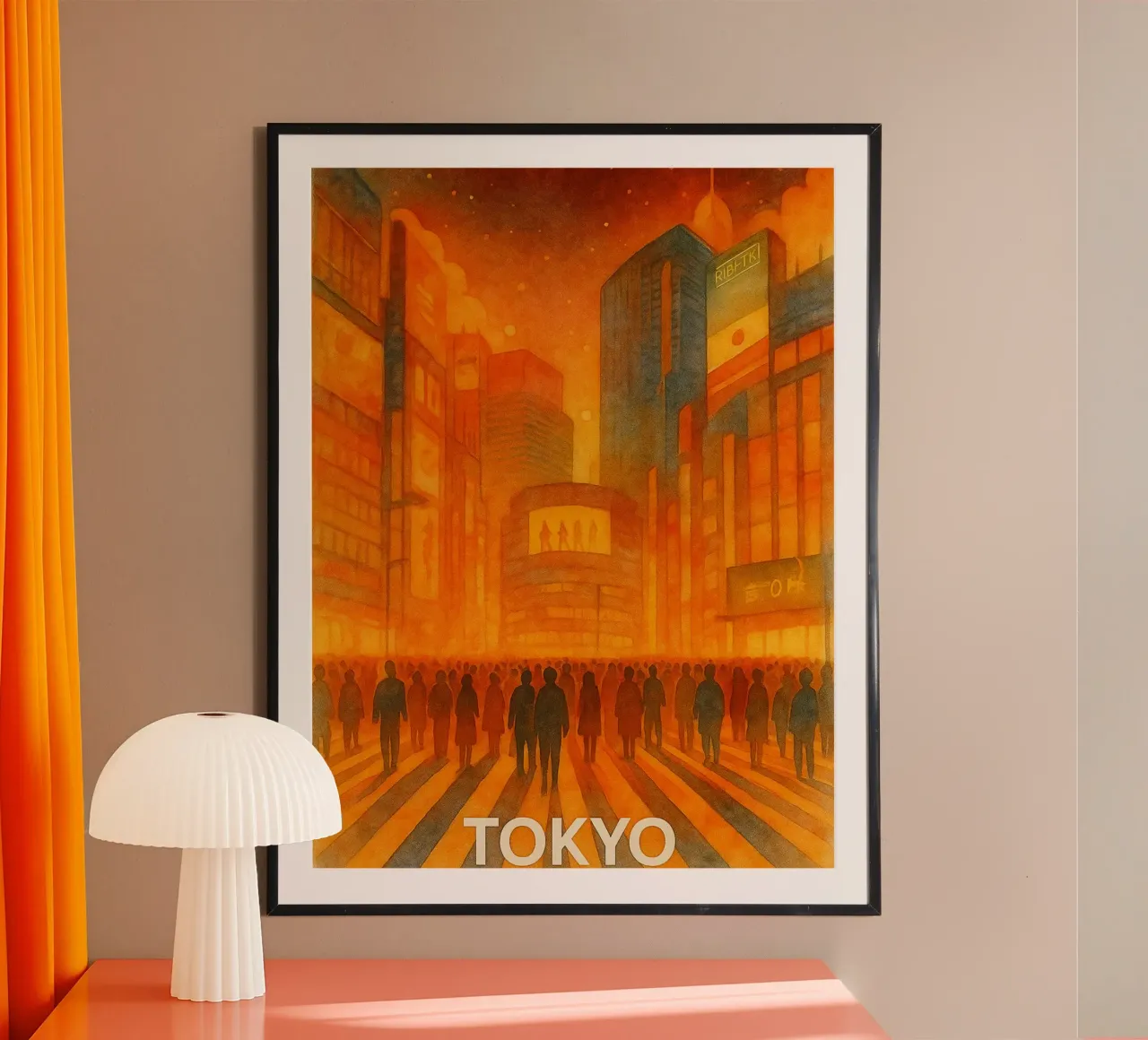 dipinto della città di tokto carta hahnemühle da Allghaniz