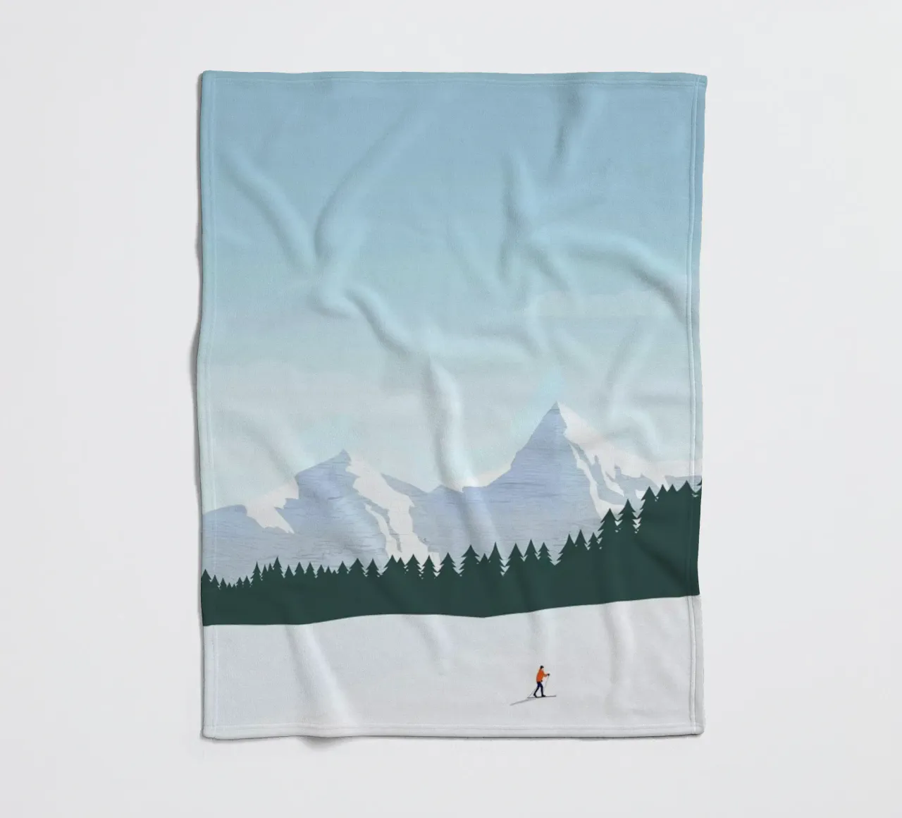 Ski Fleecedecke von Katinka Reinke