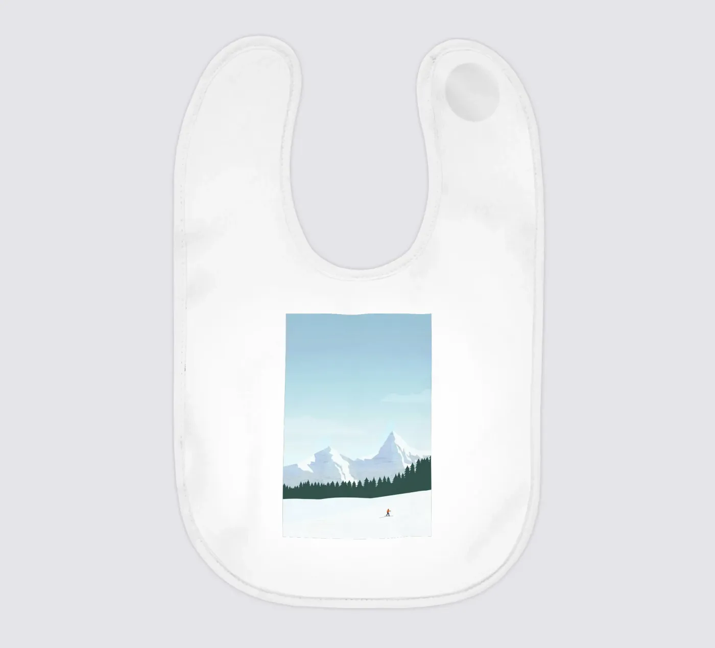 Ski baby bib by Katinka Reinke