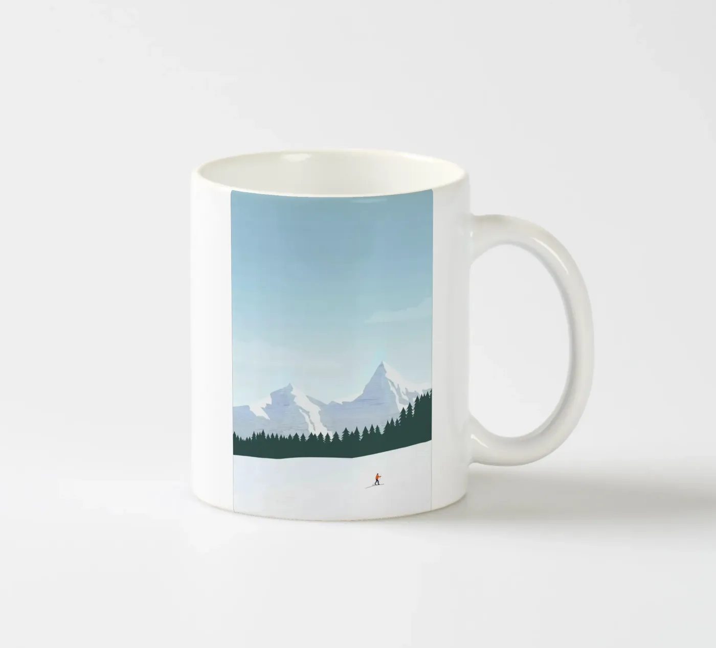 Ski ceramic mug by Katinka Reinke