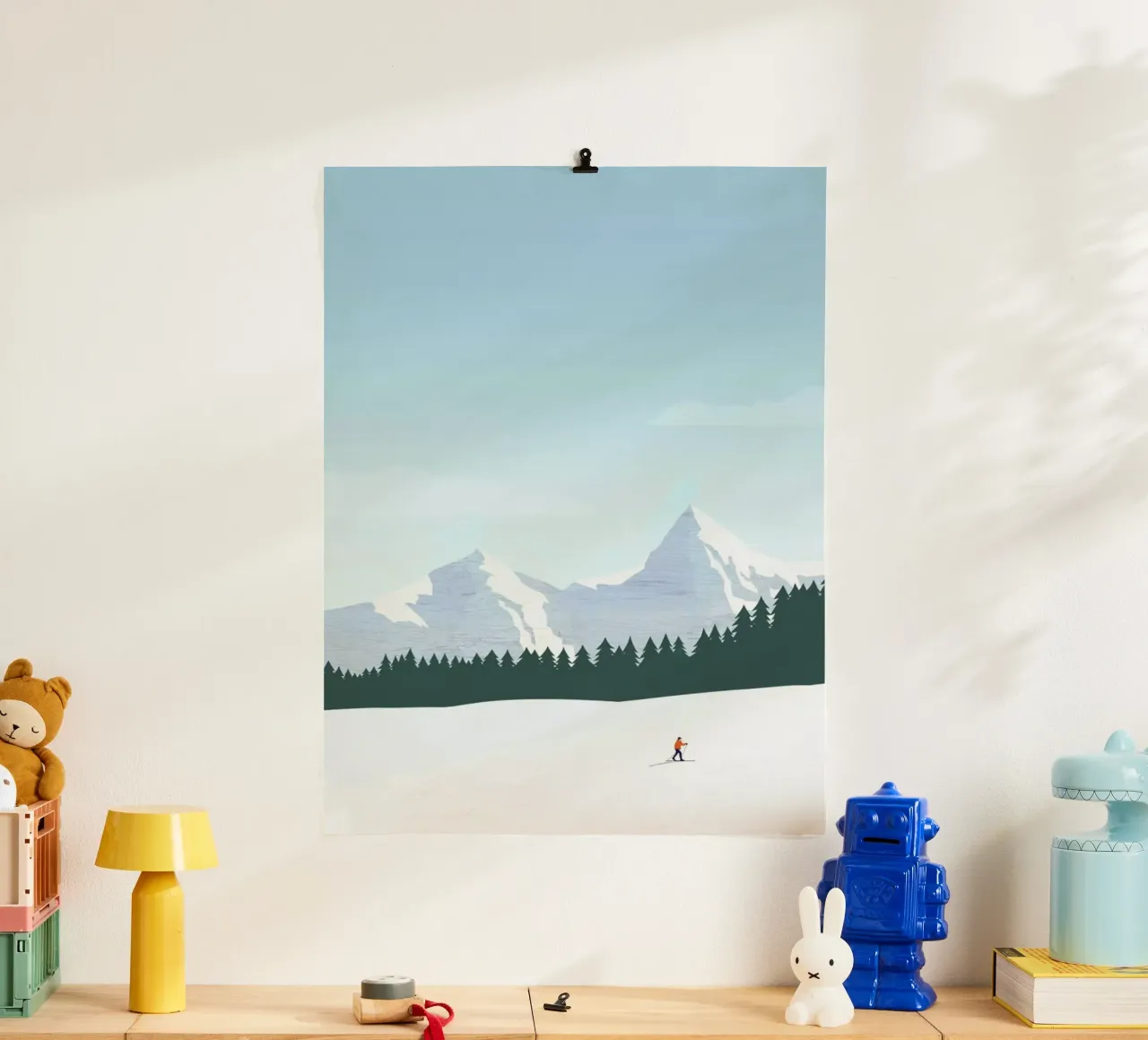 Ski poster con telaio in alluminio da Katinka Reinke