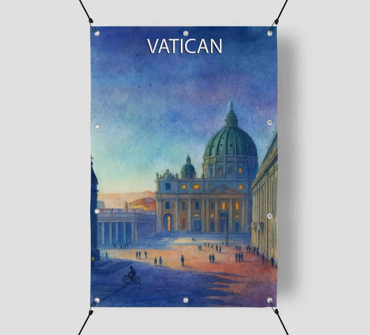 pittura della città del vaticano ilustrazione telo in pvc da Allghaniz