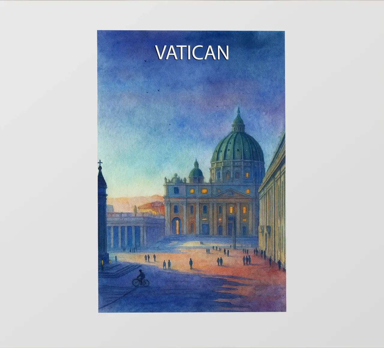 pittura della città del vaticano ilustrazione telo in pvc da Allghaniz