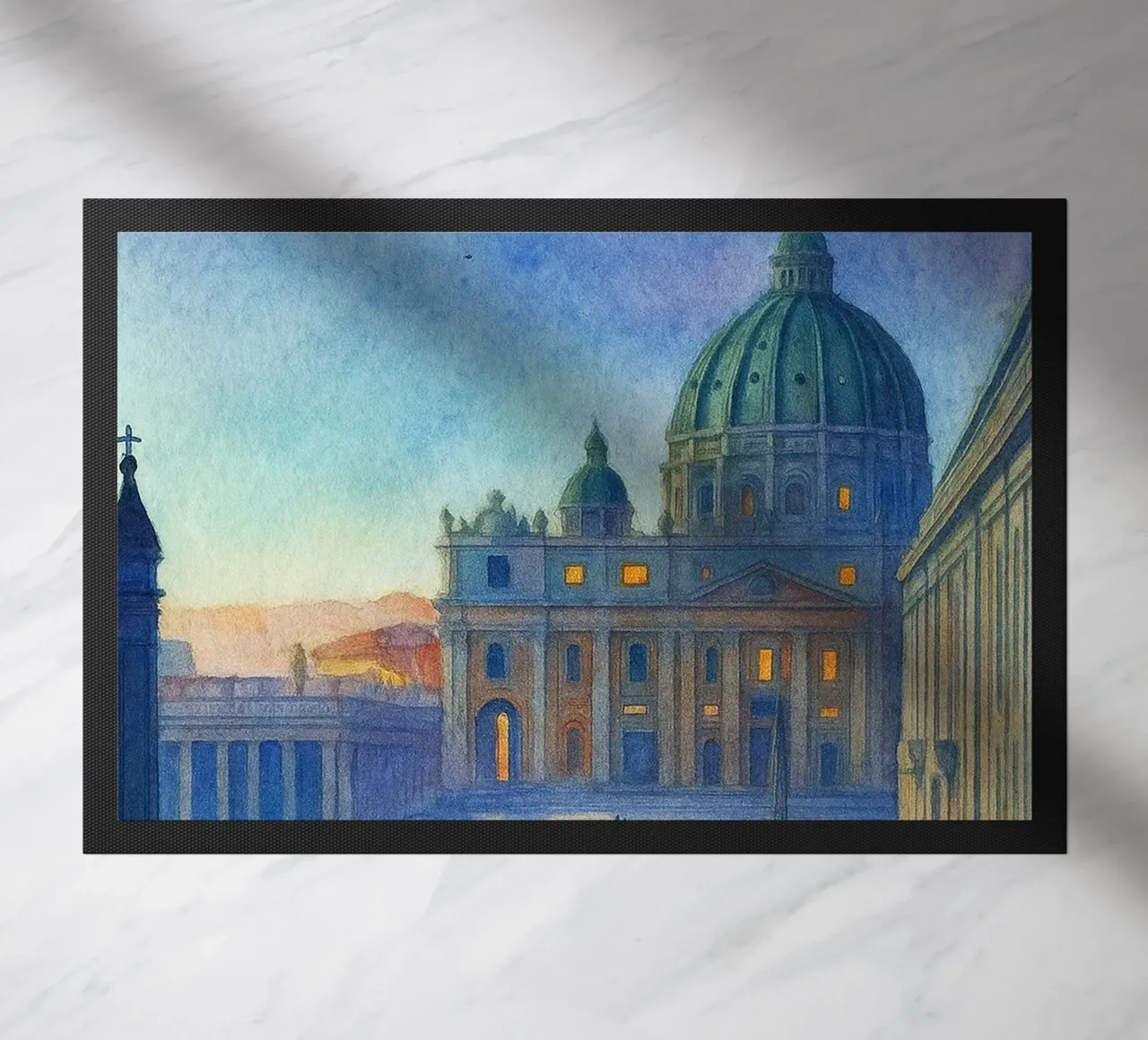 pittura della città del vaticano ilustrazione zerbino da Allghaniz