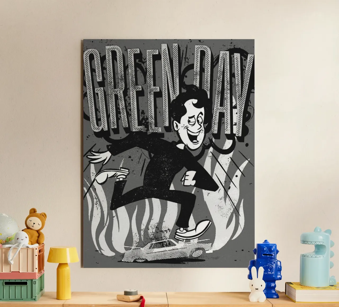 green day band art alluminio dibond da vanhesling
