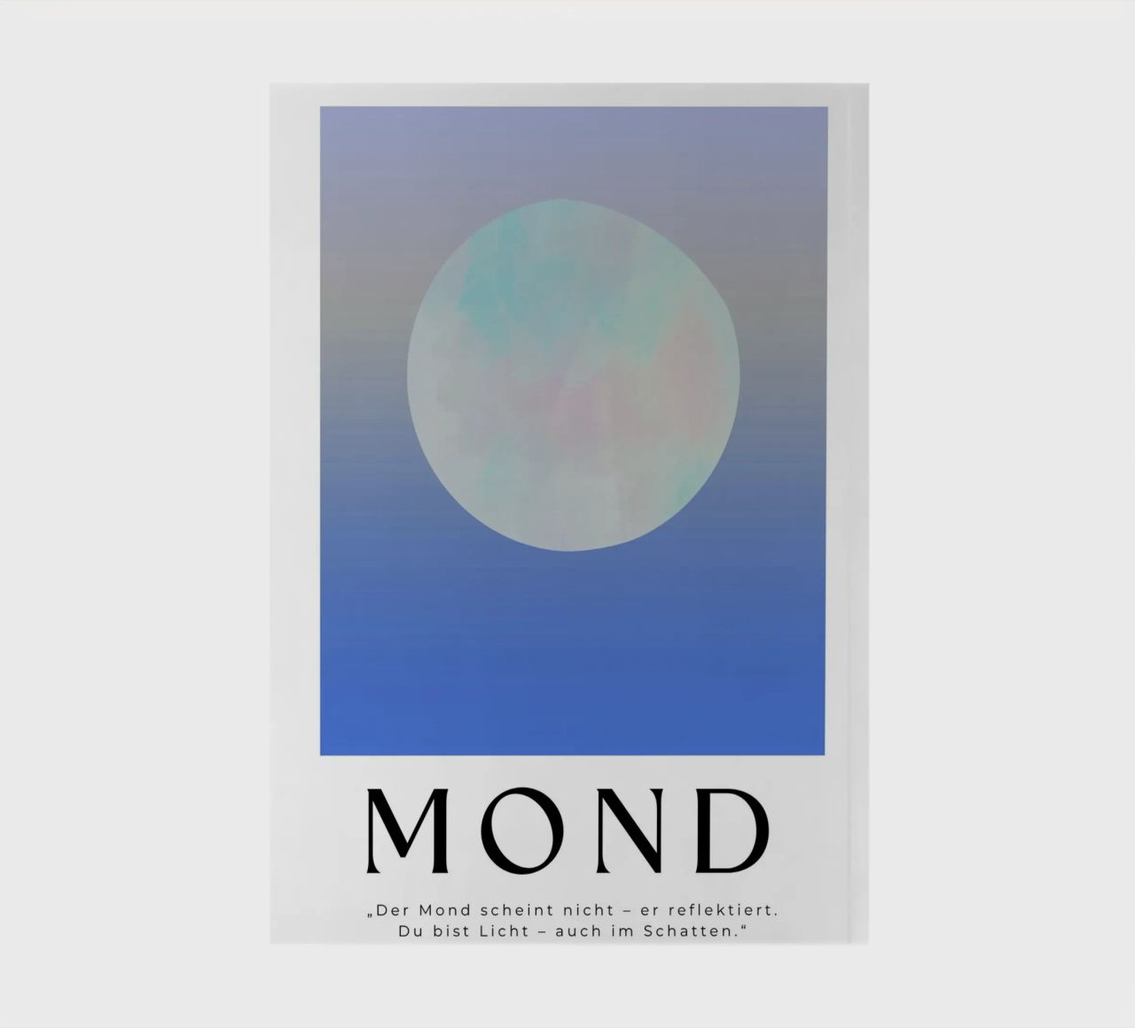 „Der Mond scheint nicht – er reflektiert." diario da Grünkraftwerk