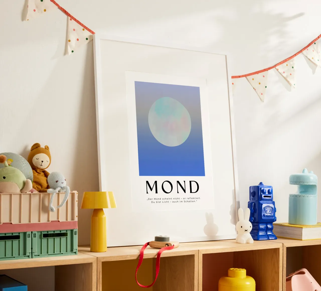 „Der Mond scheint nicht – er reflektiert." carta hahnemühle da Plantiful Print