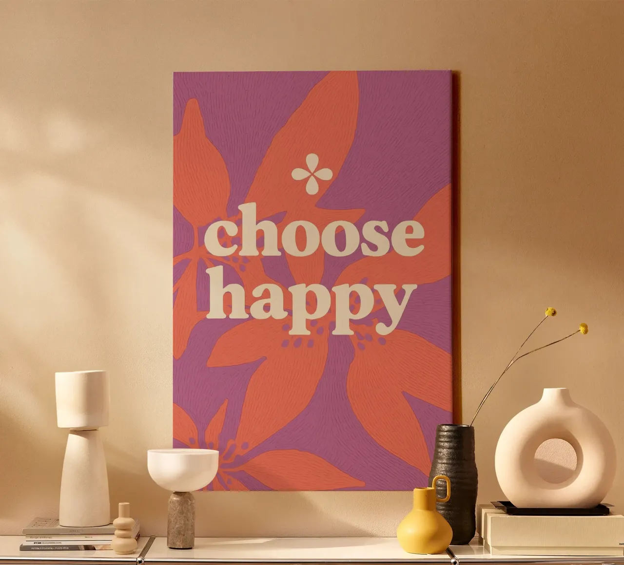 Choose Happy tela da treechild