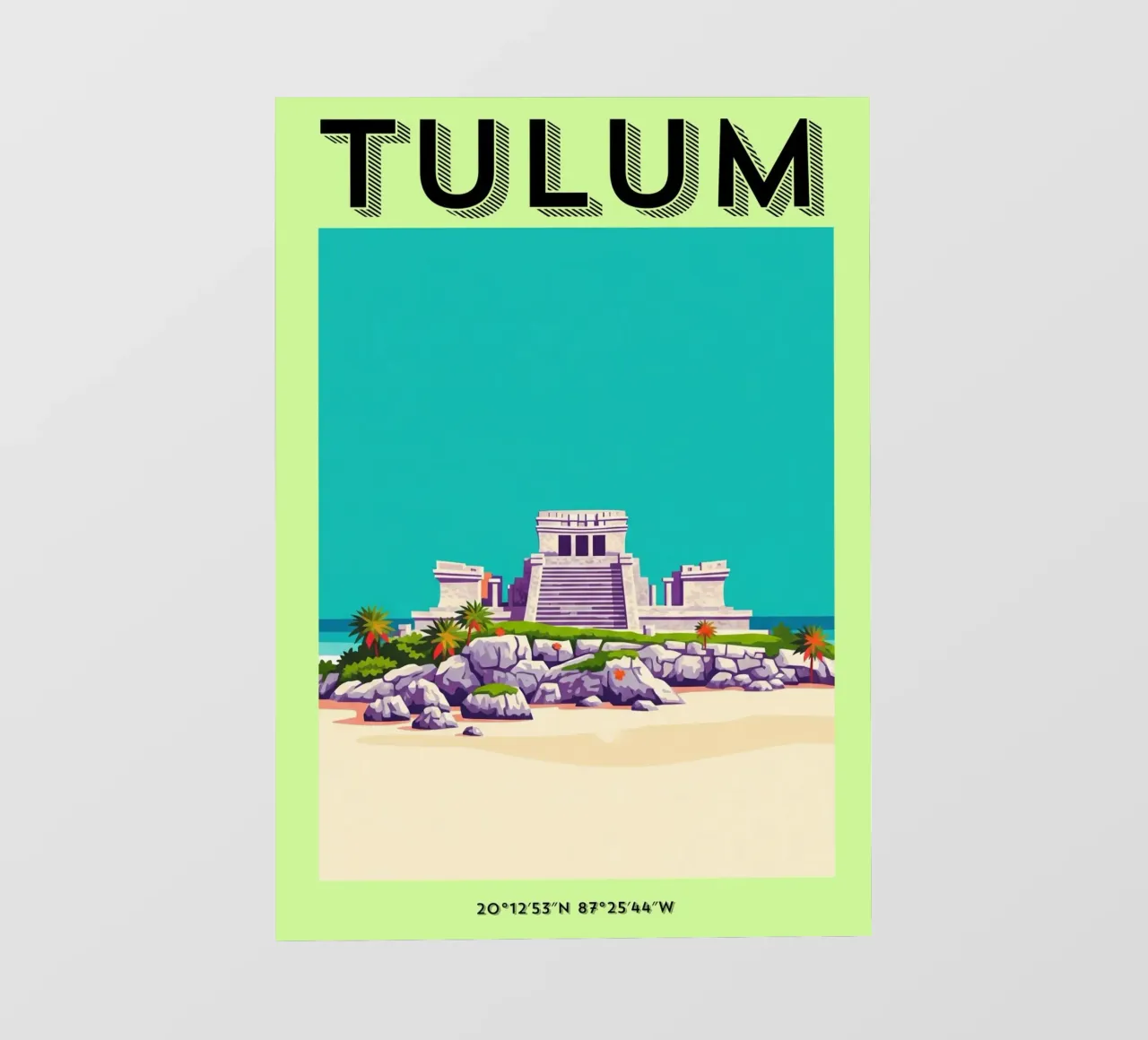 Tulum Summer Vibes. Where Ancients meet the modern telo in pvc da ZEN VACATION