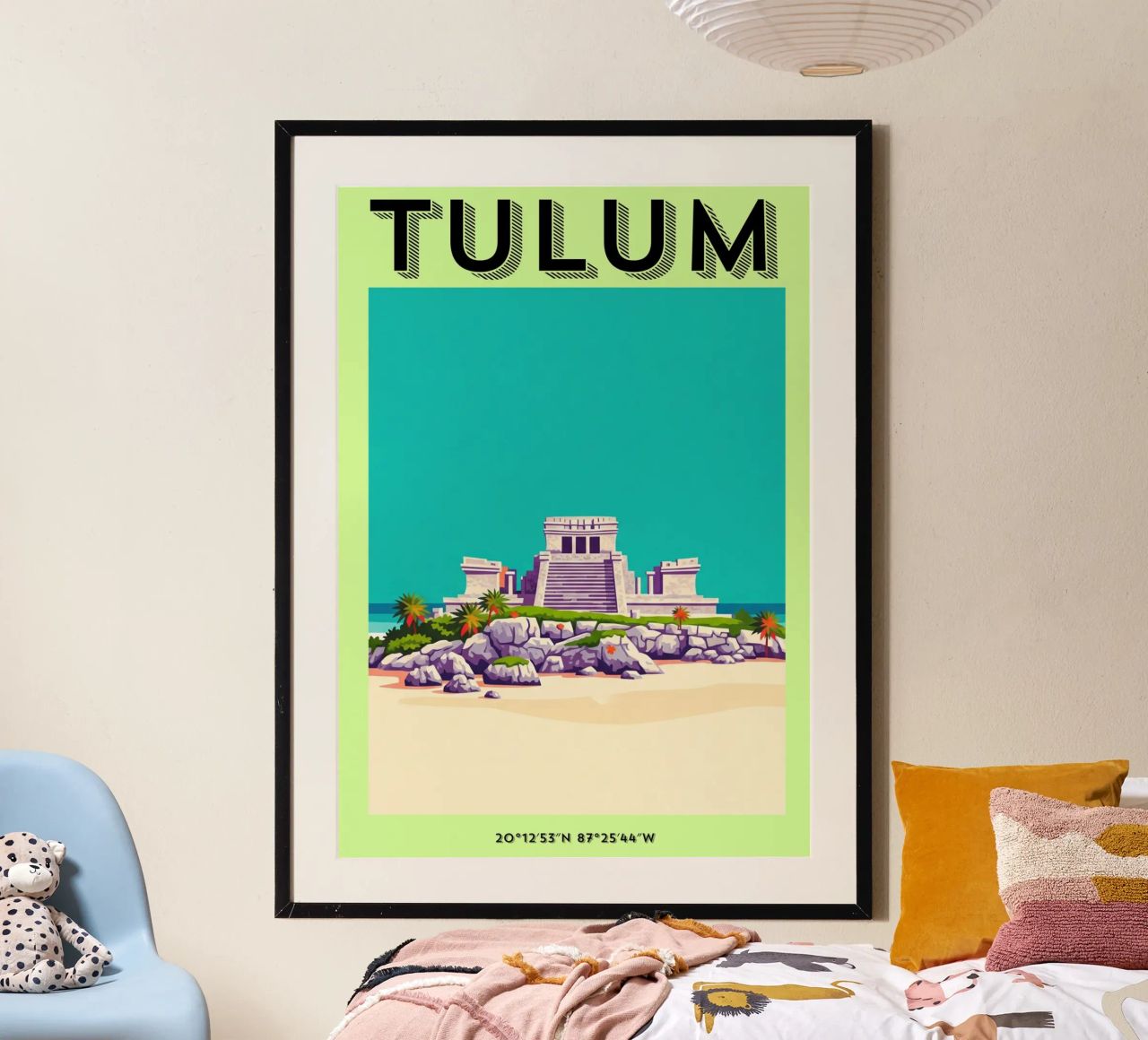 Tulum Summer Vibes. Where Ancients meet the modern poster by ZEN VACATION