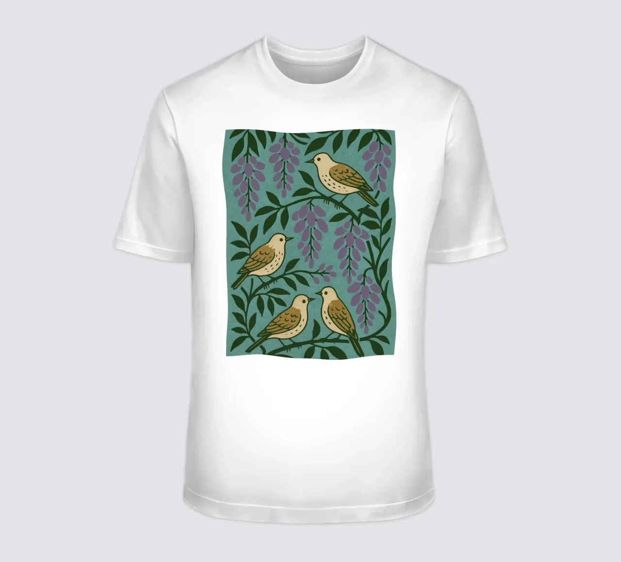 Grape Birds t-shirt da treechild