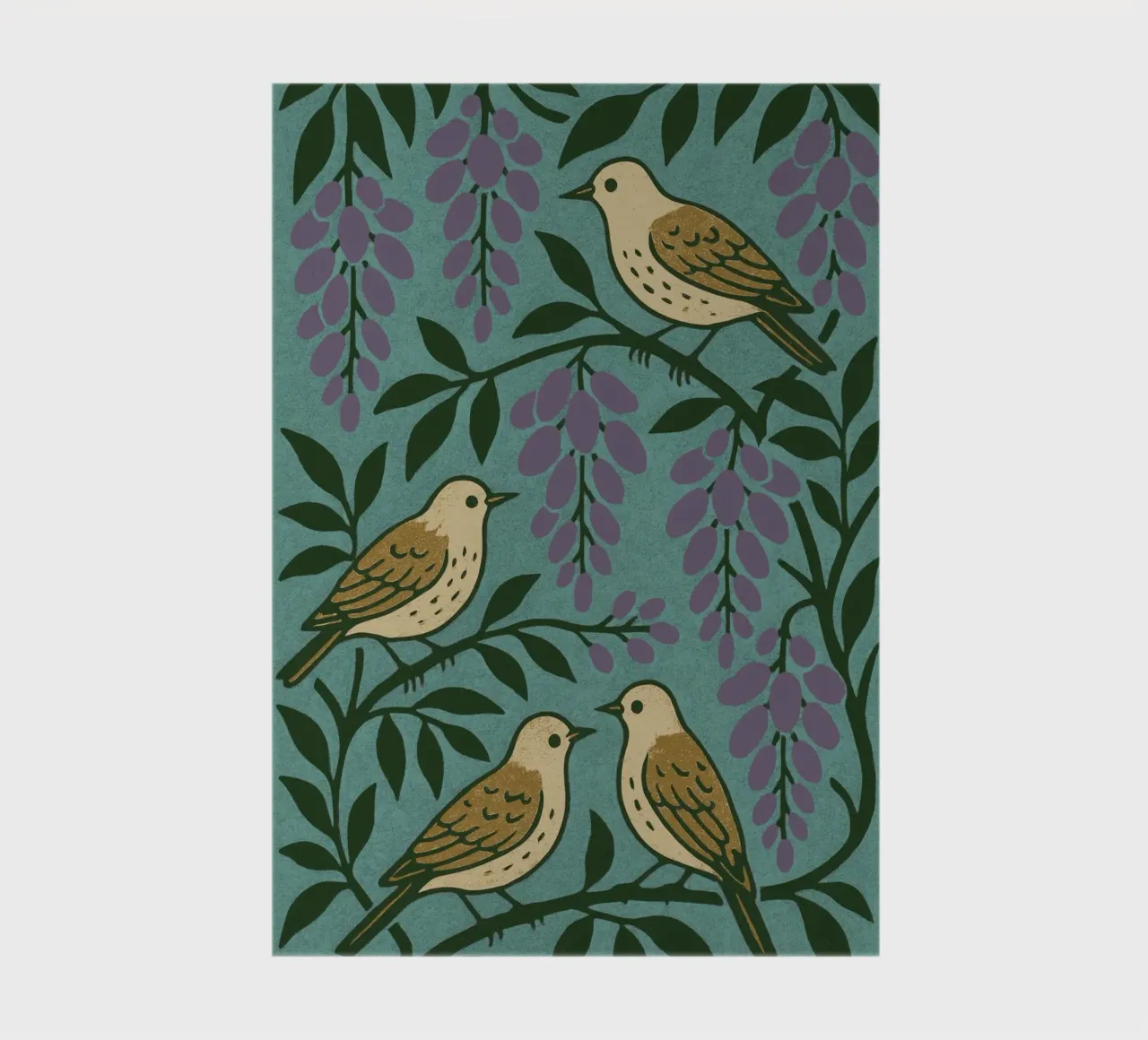 Grape Birds notebook by treechild