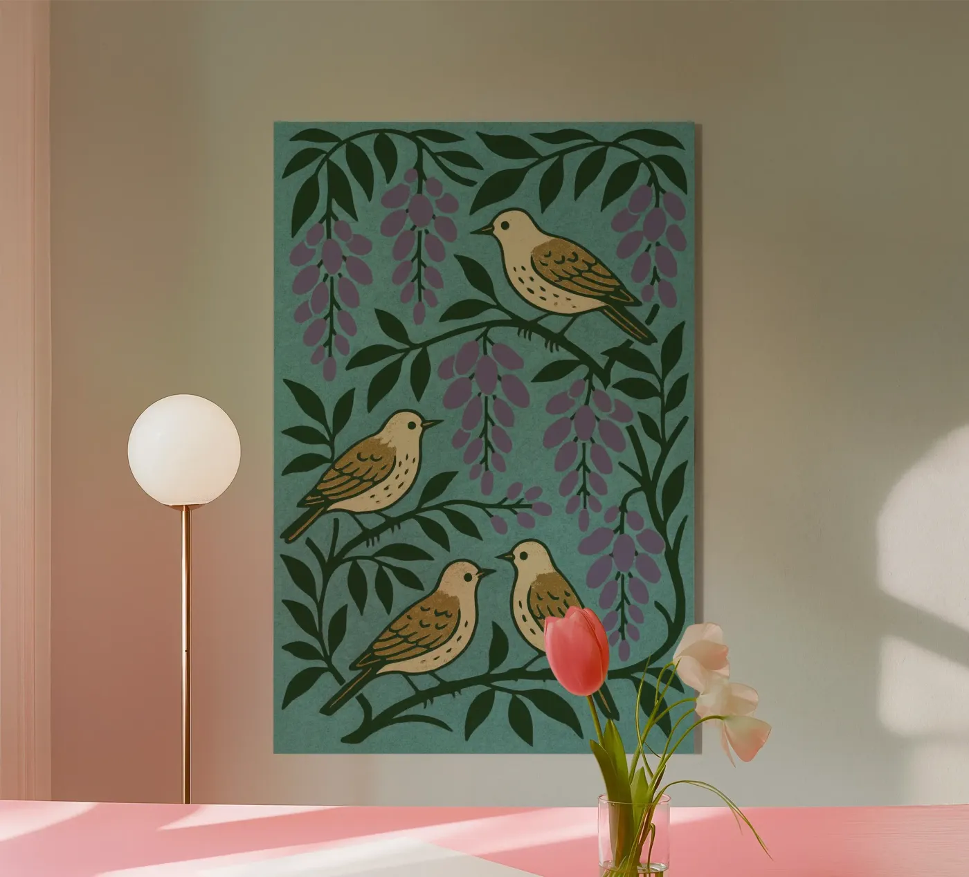 Grape Birds plexiglass da treechild