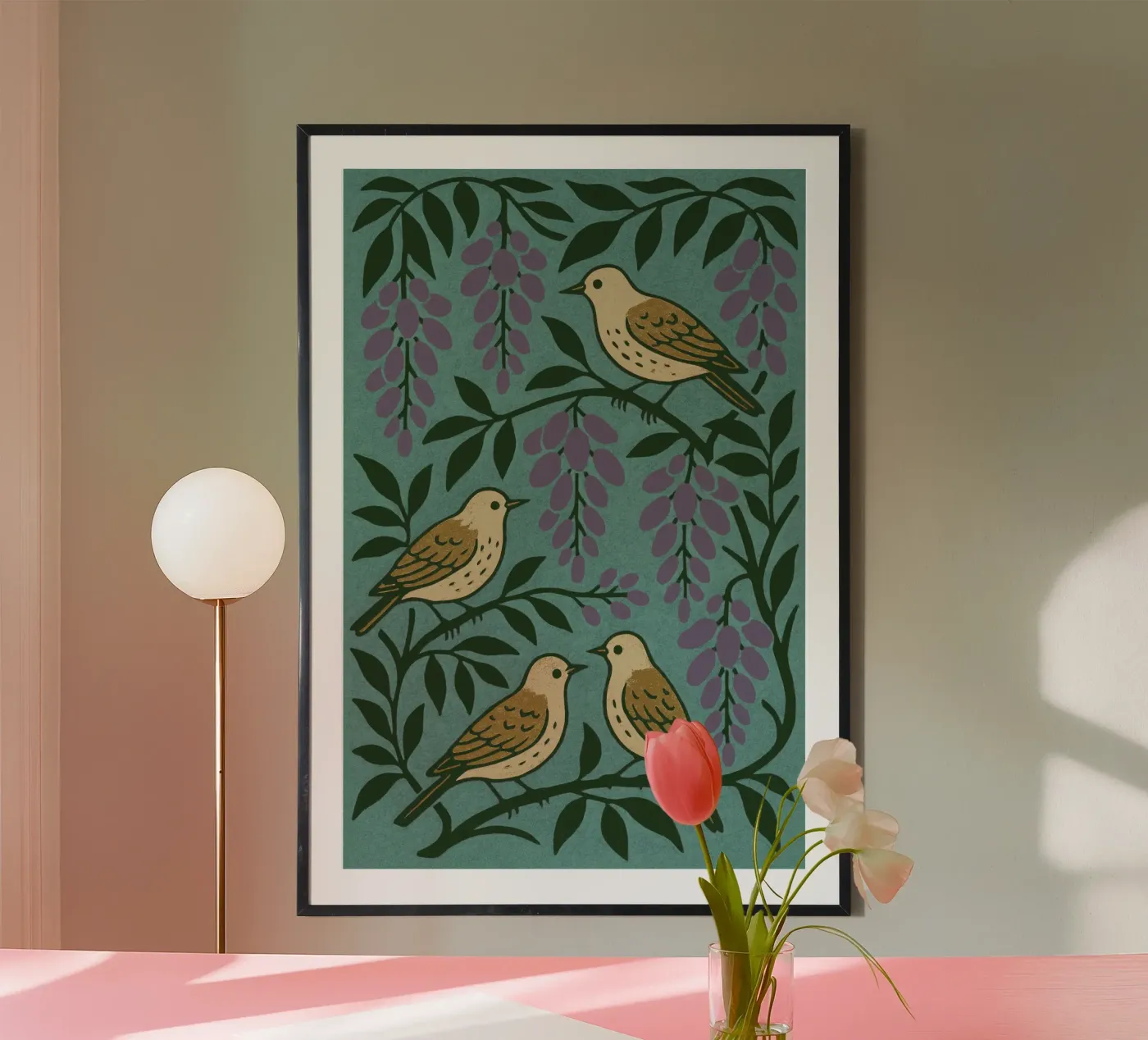 Grape Birds poster da treechild