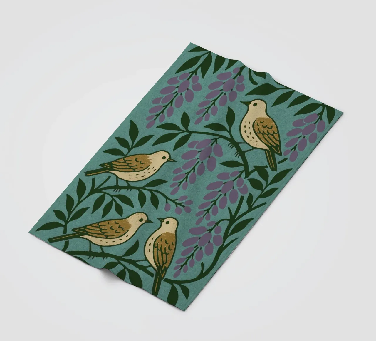 Grape Birds coperta in pile da treechild