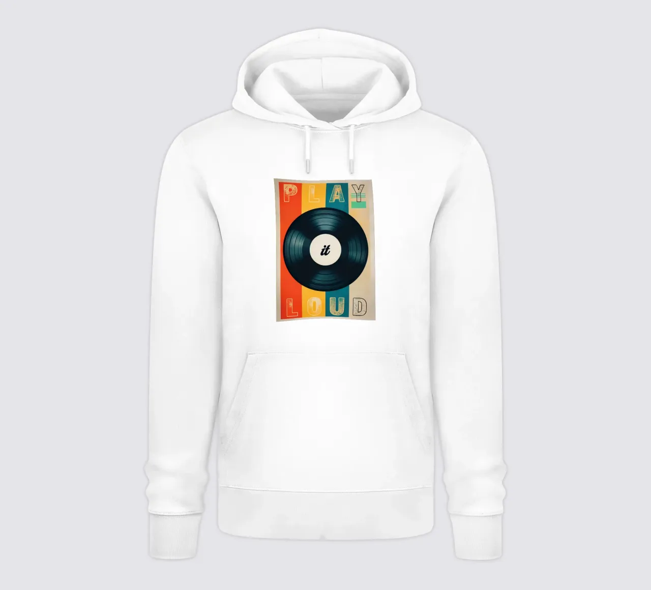 Arte del disco in vinile Play it Loud felpa con cappuccio da 🥝 KIWI STORE