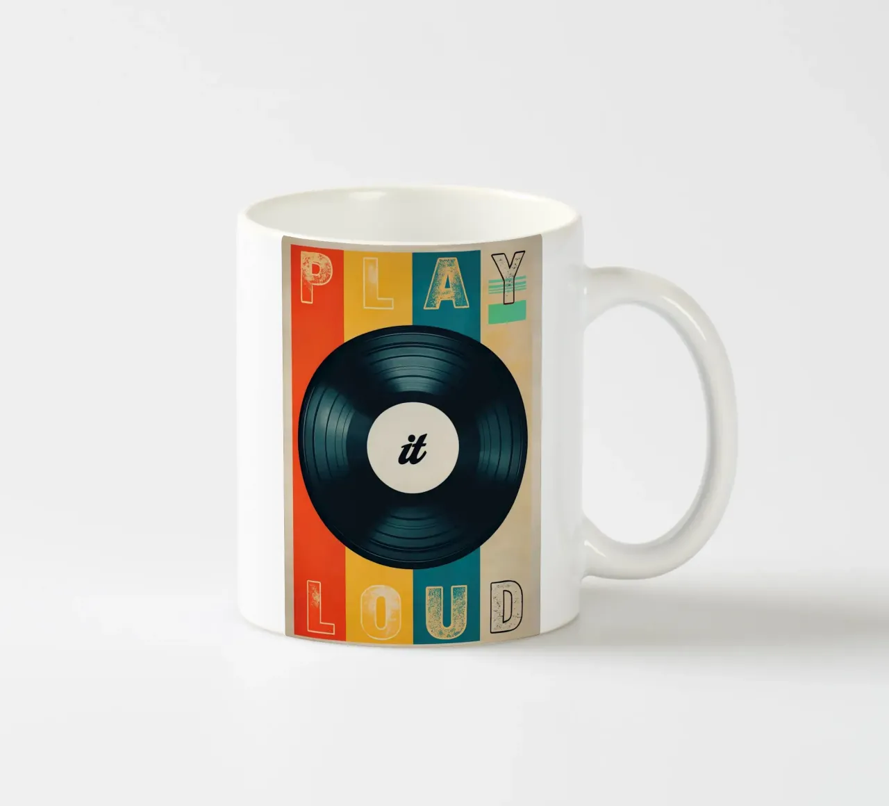 Arte del disco in vinile Play it Loud tazza in ceramica da 🥝 KIWI STORE